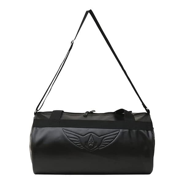 AUXTER Polyester 23cms Black Leatherette Gym Bag 2 - LXINDIA.COM