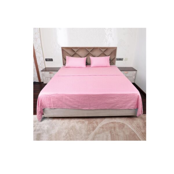 AVI 300 TC Cotton California King Size BedsheetPink - LXINDIA.COM