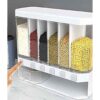 AYSIS Wall Mounted Cereal Food Dispenser For Kitchen 6 Grid Dry Food Dispenser - LXINDIA.COM