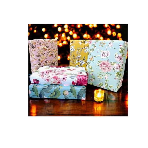 Aakar Pack of 5 Gift Wrapping Paper A - LXINDIA.COM