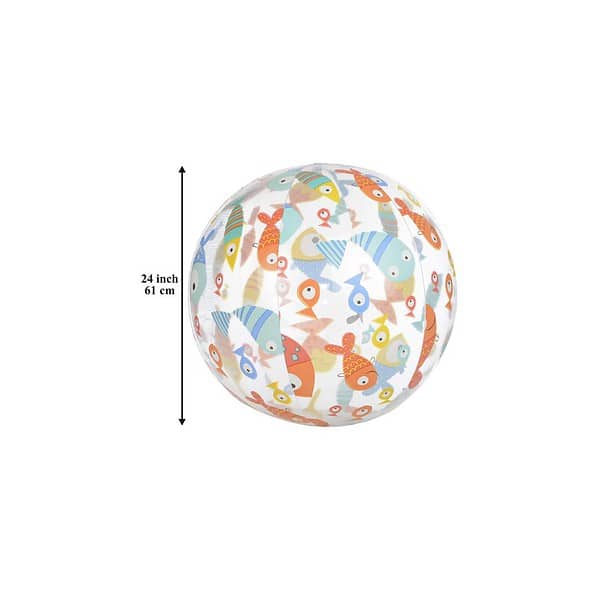 Aarushi Inflatable Beach Ball Transparent 1 - LXINDIA.COM