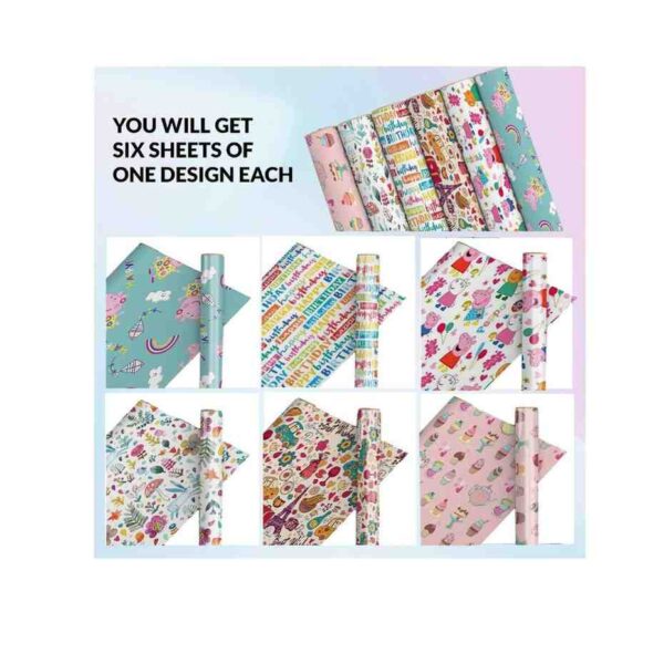 AccuPrints Pack Of 12 Wrapping Paper Sheet B - LXINDIA.COM