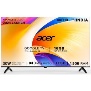 Acer 100 cm 40 inches Pro Series Full HD Smart LED Google TV AR40FDIGU2841AT Black - LXINDIA.COM