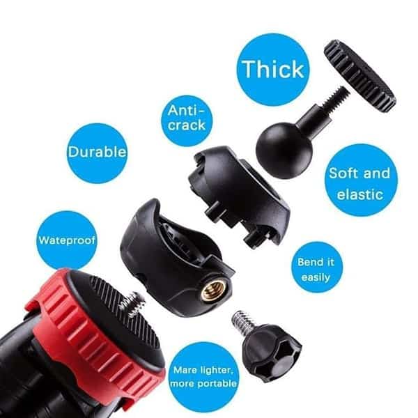 Adofys Flexible Gorillapod Tripod with 360° Rotating Ball Head Tripod3 - LXINDIA.COM