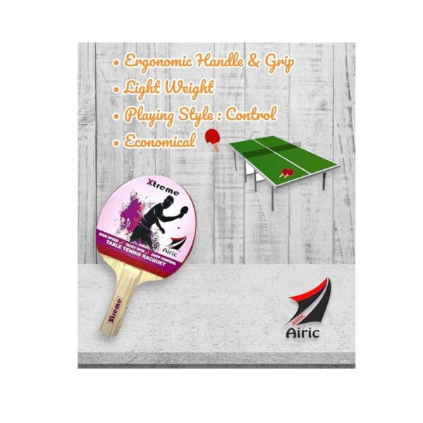 Airic Perfect Xtreme 1 Star Racquets with 3 Balls Net and Cover Table Tennis Kit A - LXINDIA.COM