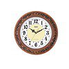 Ajanta Quartz Plastic Vintage 14 Inch Wall Clock Oak - LXINDIA.COM