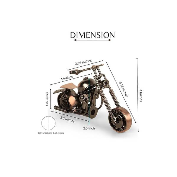 Amaze Shoppee Iron Bike Miniature Figurine Standard Brown 1 Piece A - LXINDIA.COM