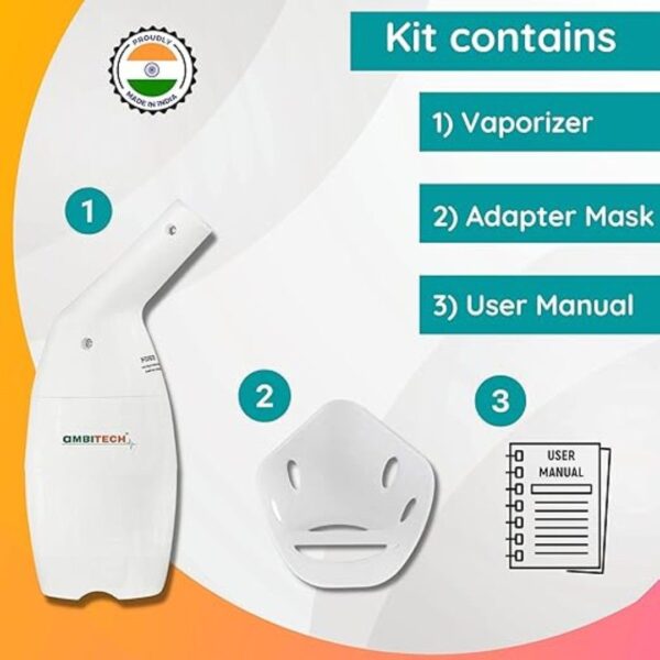 AmbiTech Steam Vaporizer Steam Inhaler Facial Vaporizer for Cold and Cough1 - LXINDIA.COM