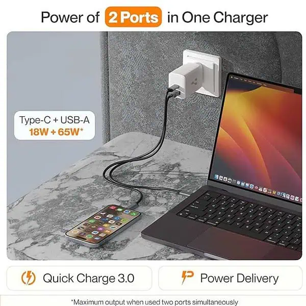 Ambrane 67W Dual Port GaN Charger3 - LXINDIA.COM