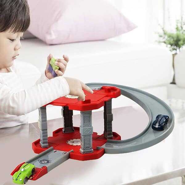 Amitasha Car Parking City Garage Building Race Track Ramp Toy B - LXINDIA.COM