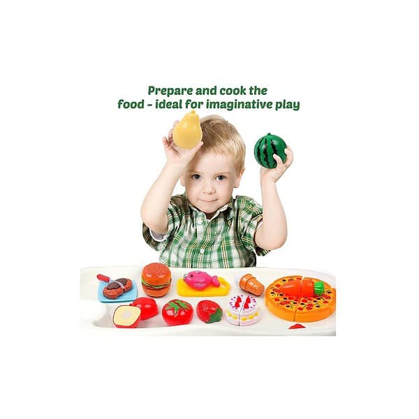 Amitasha Cutting Fruit Vegetable Play Food Kitchen Set 02 - LXINDIA.COM