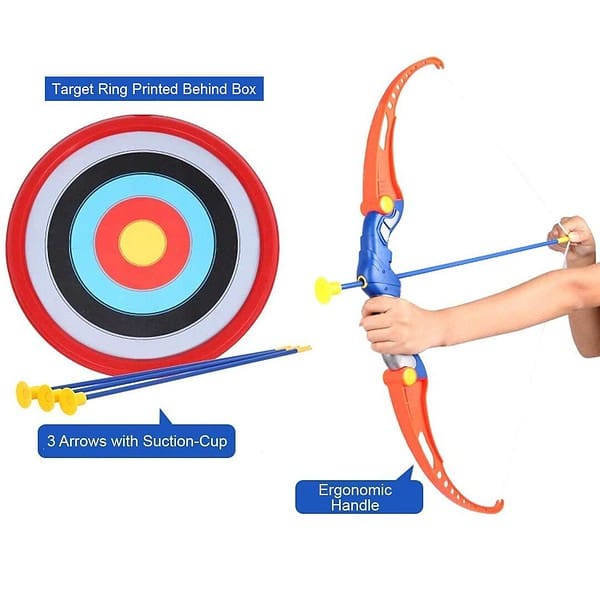 Amitasha Kids Archery Bow and 3 Arrow Toy Set A - LXINDIA.COM