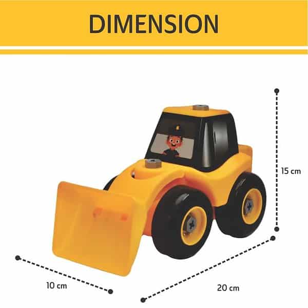 Angelkids Diy JCB Toy B - LXINDIA.COM