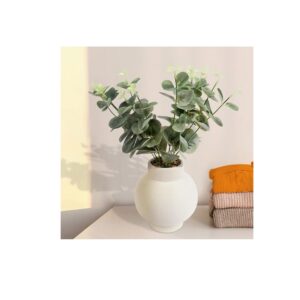 Anko Artificial Eucalyptus Plant with White Vase - LXINDIA.COM