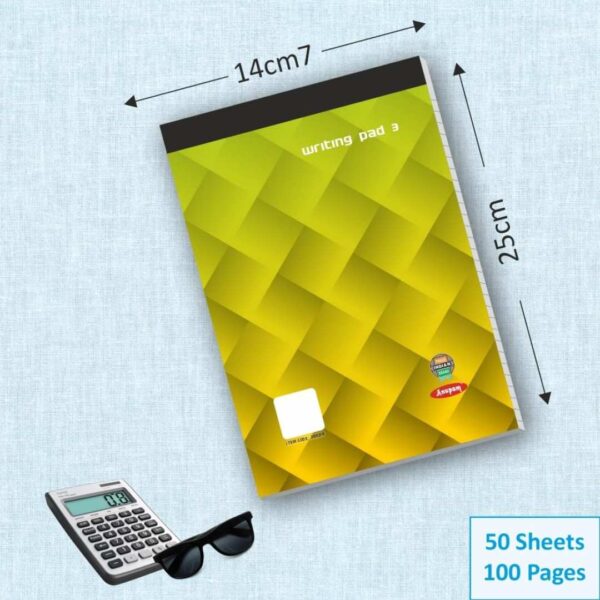 Anupam 17x25cm Lined Paper Wide Ruled 50 Sheets Notepads Pack of 22 - LXINDIA.COM