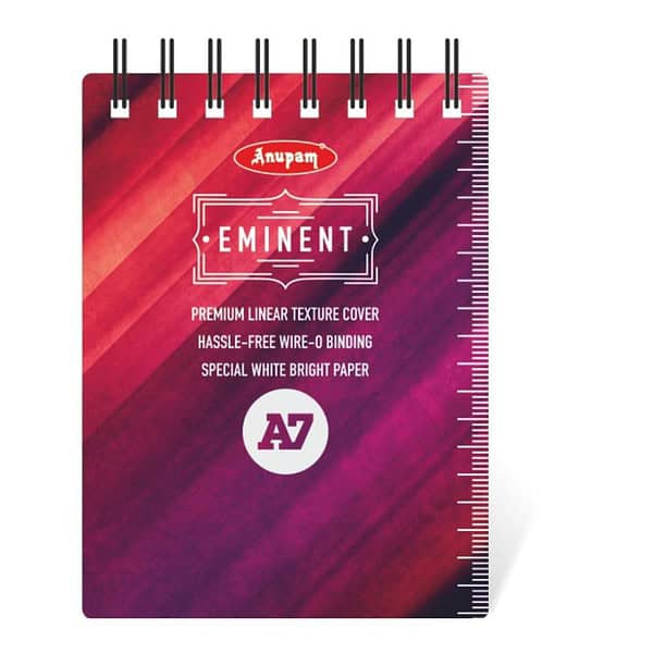 Anupam Eminent Notepad A7 70 GSM 80 Sheets 160 Pages - LXINDIA.COM