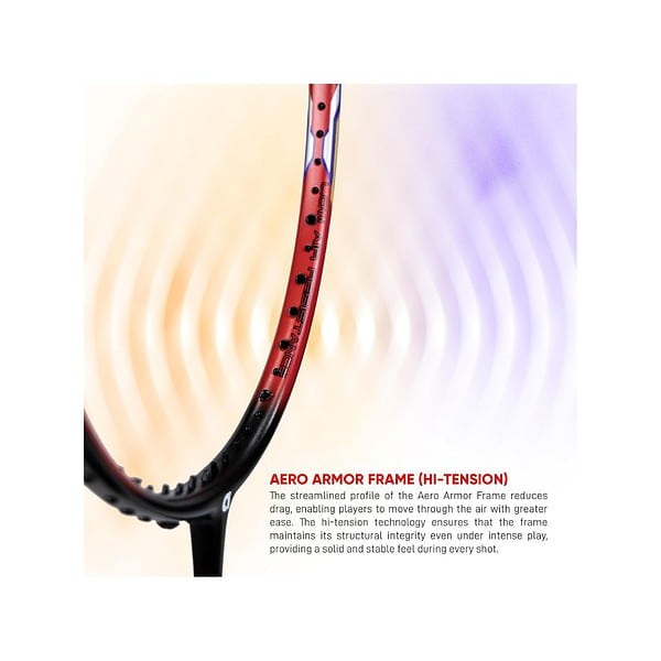 Apacs Accurate 77 Graphite Badminton RacketRed BlackA - LXINDIA.COM