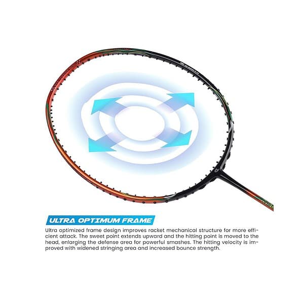 Apacs Asgardia Lite Unstrung Badminton Racket OrangeA - LXINDIA.COM