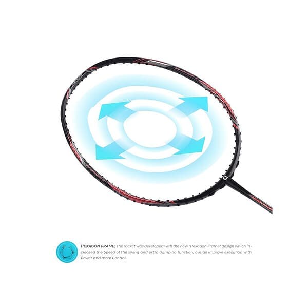 Apacs Feather Weight 55 Badminton Racket Black OrangeA - LXINDIA.COM