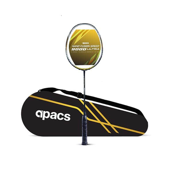 Apacs Nano Fusion Speed 9000 Ultra Badminton Racket Yellow - LXINDIA.COM