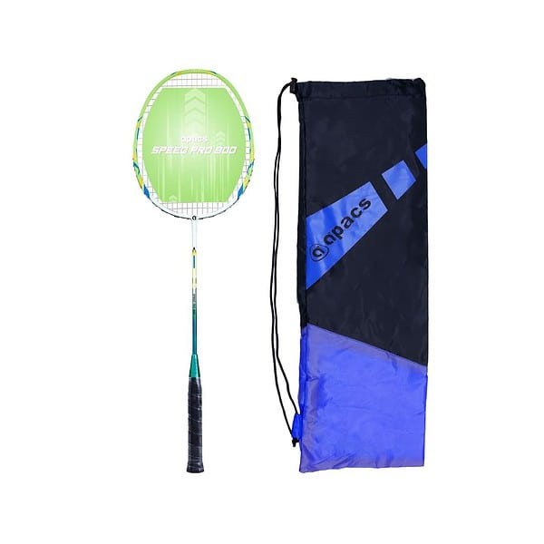 Apacs Speed Pro 900 Strung Head Heavy Badminton Racket White Green - LXINDIA.COM