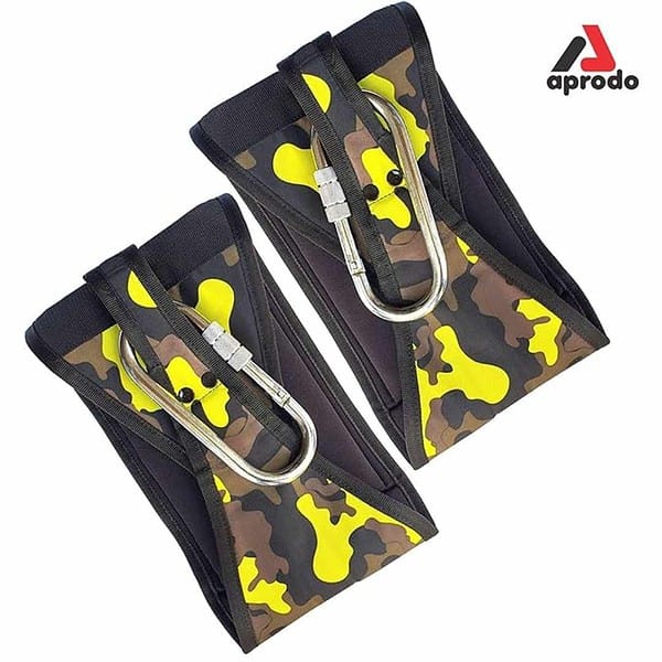 Aprodo Ab Straps Set Pair of Hanging Straps for Pull Up Bar WorkoutGreen Camouflage 1 - LXINDIA.COM