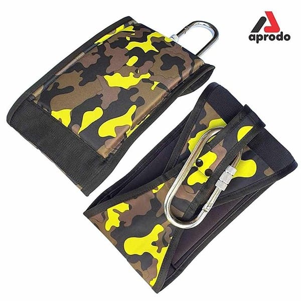 Aprodo Ab Straps Set Pair of Hanging Straps for Pull Up Bar WorkoutGreen Camouflage 3 - LXINDIA.COM