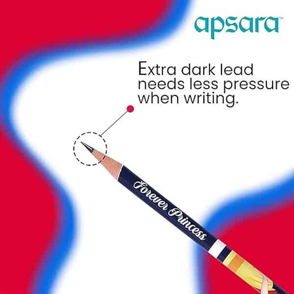 Apsara Disney Princess Extra Dark Pencil pack of 21 - LXINDIA.COM