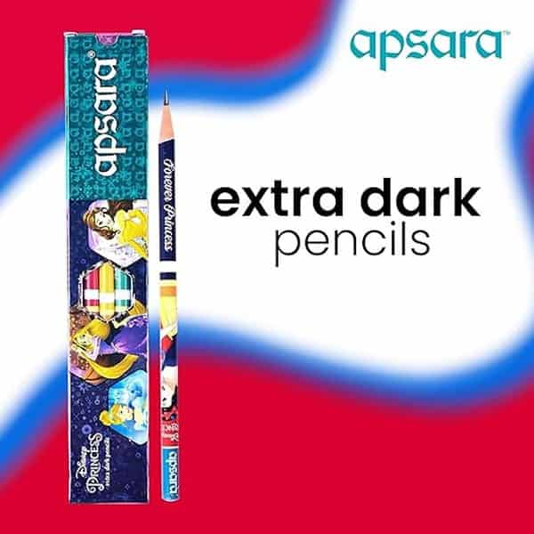 Apsara Disney Princess Extra Dark Pencil pack of 22 - LXINDIA.COM