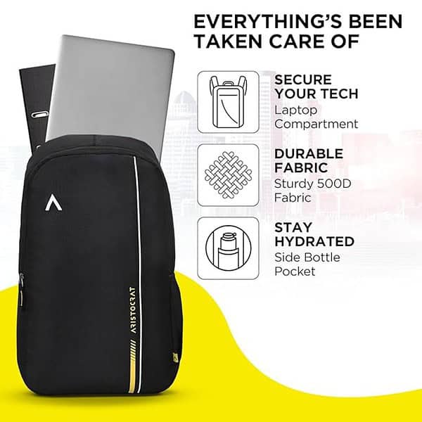 Aristocrat BPNOVABLK Nova Laptop Backpack 1 - LXINDIA.COM