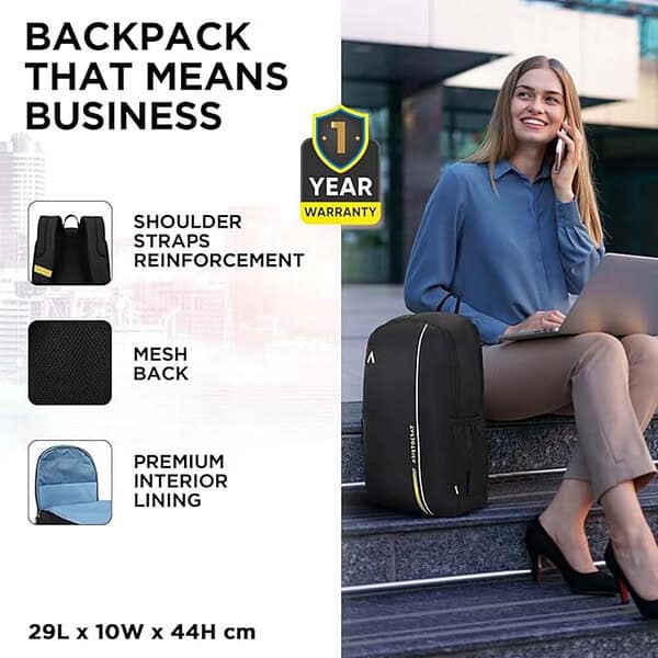 Aristocrat BPNOVABLK Nova Laptop Backpack 3 - LXINDIA.COM