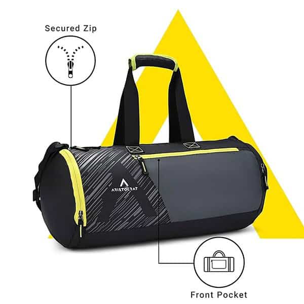 Aristocrat Beast 48cm Gym Duffle Bag Black 1 - LXINDIA.COM