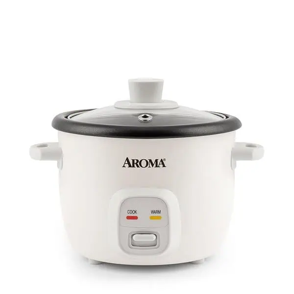 Aroma Housewares 4 Cups Cooked Rice Cooker White - LXINDIA.COM