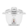 Aroma Simply Stainless 3 CupUncooked 6 Cup Cooked Rice Cooker White - LXINDIA.COM