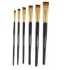 Art Asia Short Hair Flat Synthetic Painting Brush Set of 6pc - LXINDIA.COM