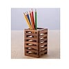 Artsio Craft Store Wooden Modern Pen Stand Holder Brown - LXINDIA.COM