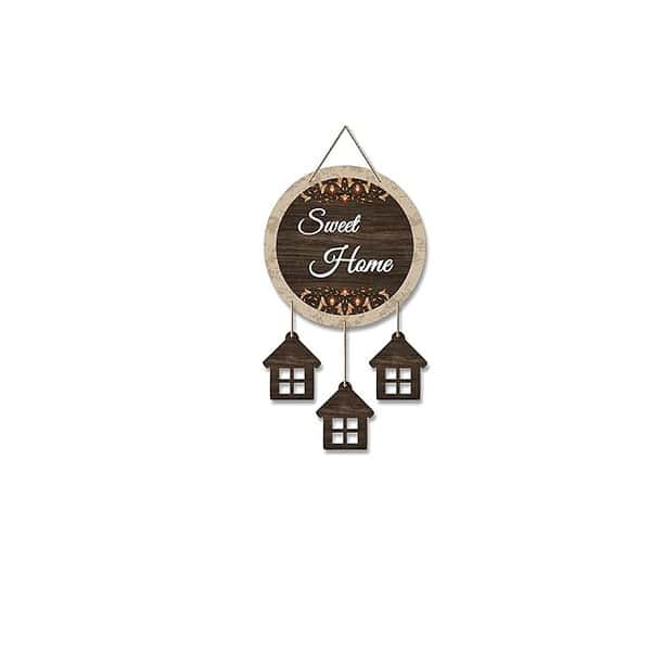 Artvibes Sweet Home Wooden Wall Hanging Decoration - LXINDIA.COM