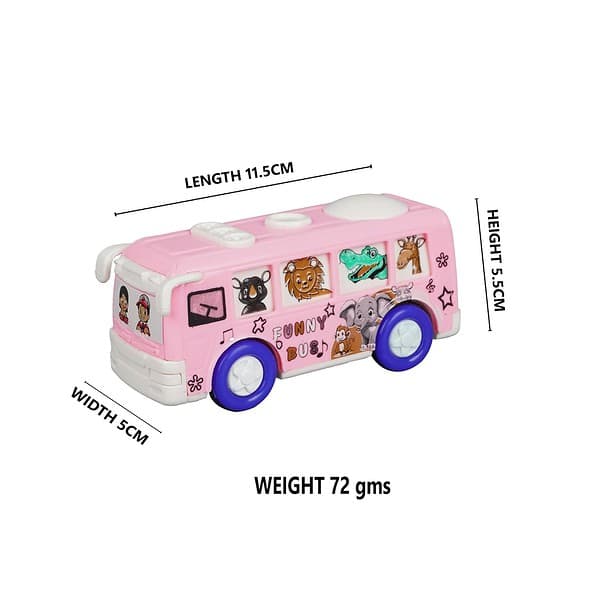 Asian Friction Powerd Plastic Toy Bus a - LXINDIA.COM