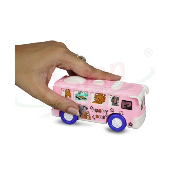 Asian Friction Powerd Plastic Toy Bus b - LXINDIA.COM