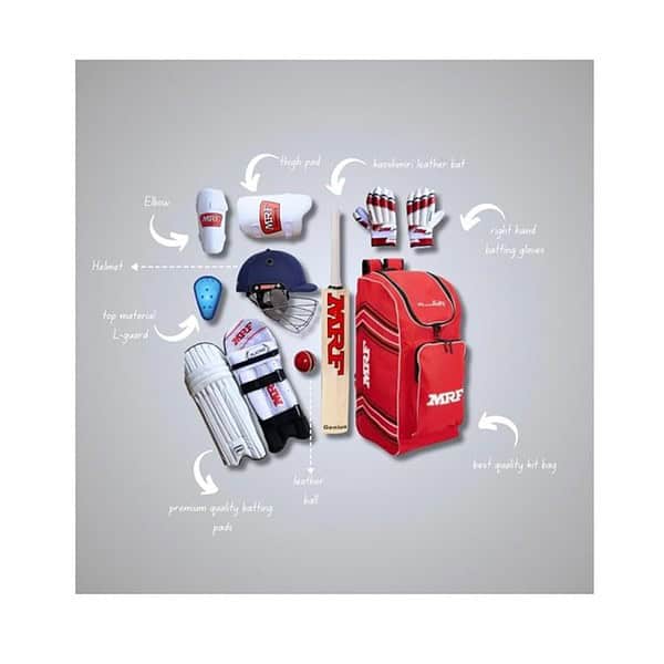 Athlete Zone MRF Cricket Kit Grand Edition Genius VK 18 17 to 21 Years Size 6 no 2 - LXINDIA.COM