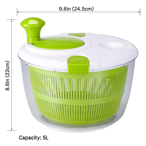 AxrParv Salad Spinner 5L Fruits Vegetable Washer - LXINDIA.COM