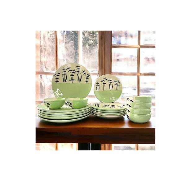 BACKKSPACE RETAIL Hand Painted Ceramic Dinner Set of 18 1 - LXINDIA.COM