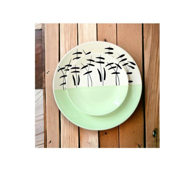 BACKKSPACE RETAIL Hand Painted Ceramic Dinner Set of 18 B 1 - LXINDIA.COM