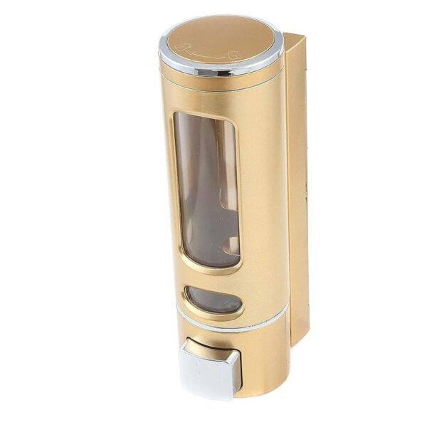 BATH GURU Wall Mounted Soap Shampoo Sanitizer Gel dispenser 1 Gold 2 - LXINDIA.COM