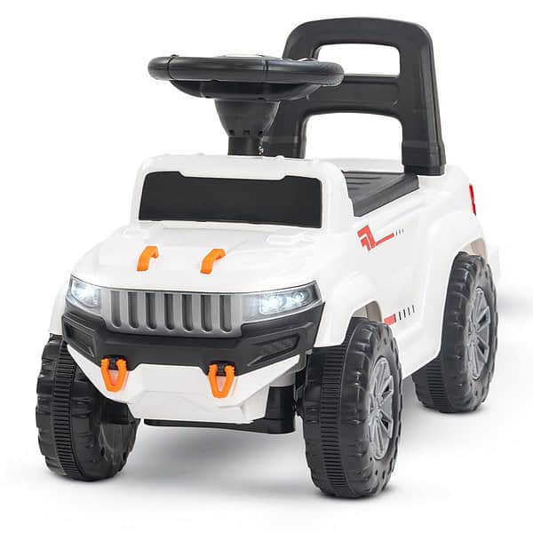 BAYBEE Baby Push Ride On Toy Jeep White - LXINDIA.COM