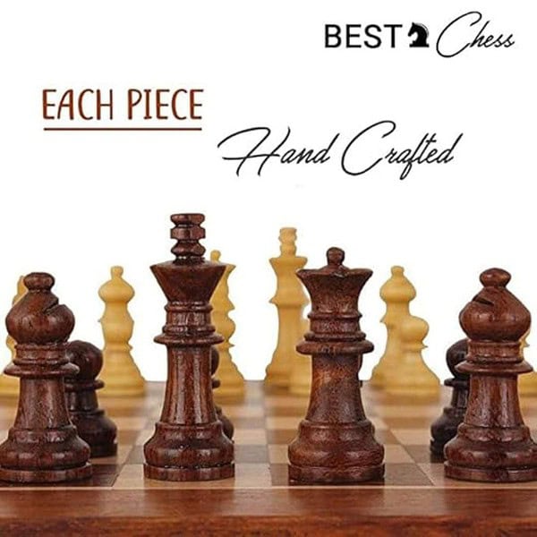 BCBESTCHESS Handcrafted Rosewood Unique Chess Board Set 14 x 14 Inches Brown 3 - LXINDIA.COM