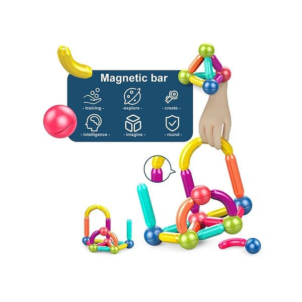 BELOXY DIY Magnetic Sticks and Balls Building Blocks Toys 3 - LXINDIA.COM