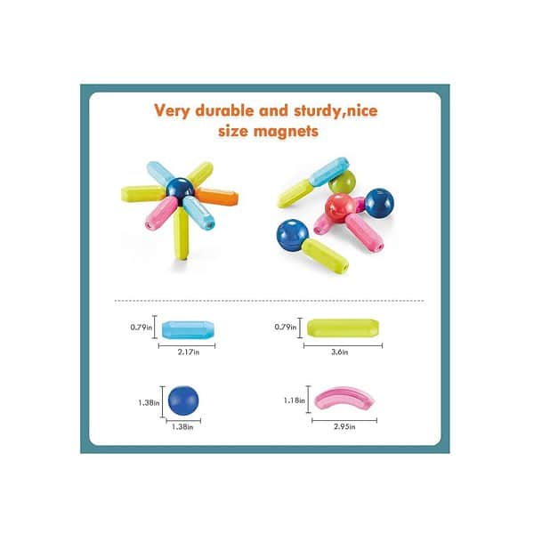 BELOXY DIY Magnetic Sticks and Balls Building Blocks Toys 4 - LXINDIA.COM