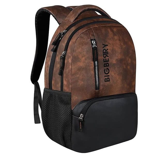 BIGBERRY Newage Rodeo 28 Ltrs leatherite faux leather Backpack 1 - LXINDIA.COM