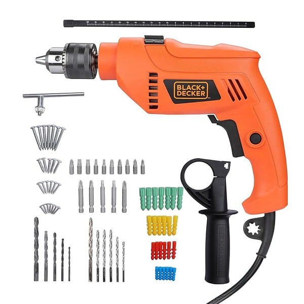 BLACK DECKER 550W 13mm Variable Drill Kit with 50 Accessories - LXINDIA.COM